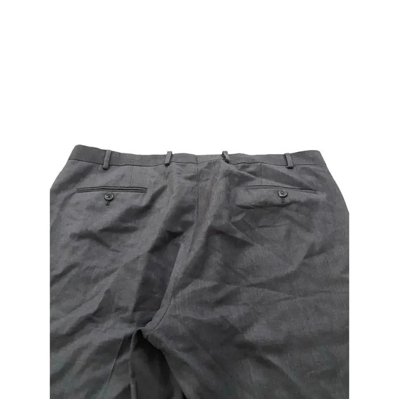 Lauren Ralph Lauren Gray Wide Leg Wool Pant Size Plus 40W X 32L - Picture 6 of 6